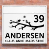 Postkasse stickers - Gren wallsticker til postkasse