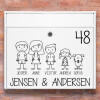 Postkasse stickers - #1 familie wallsticker til postkasse