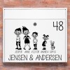 Crazy familie - Postkasse stickers